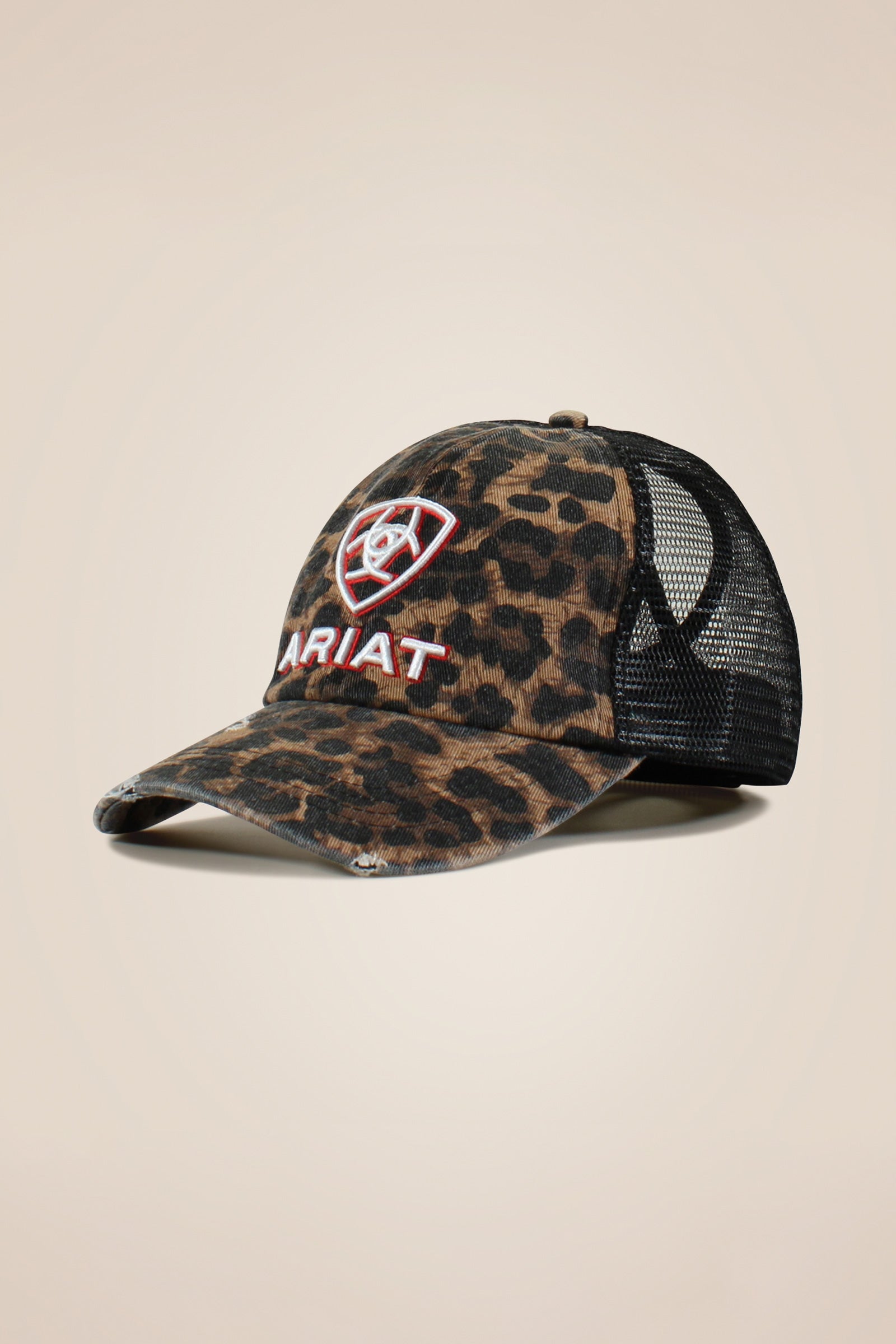 Ariat Embossed Logo Cheetah Print Dame caps Accessories