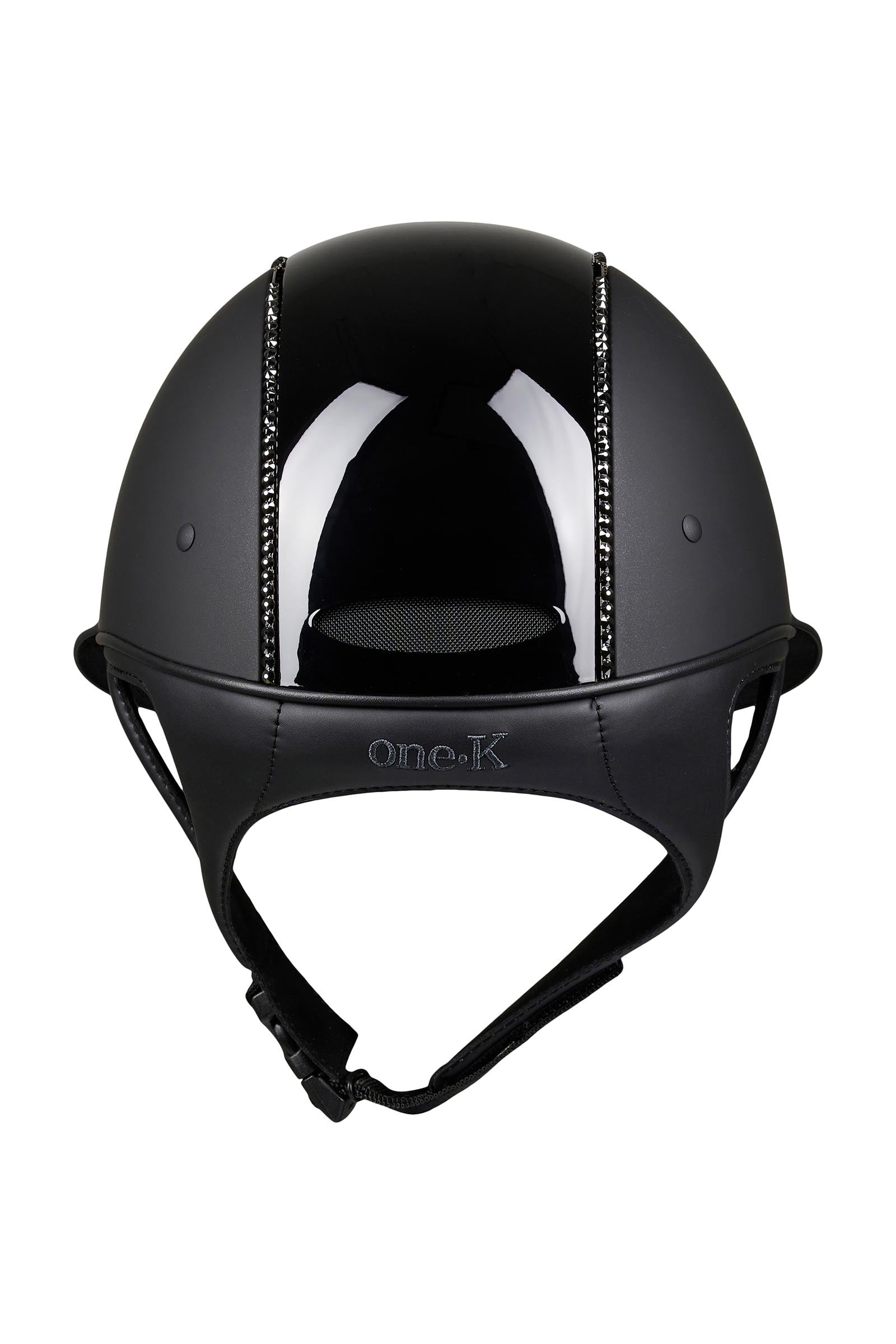 OneK Avance Glossy Top Swarovski Riding Helmet Safety Equipment