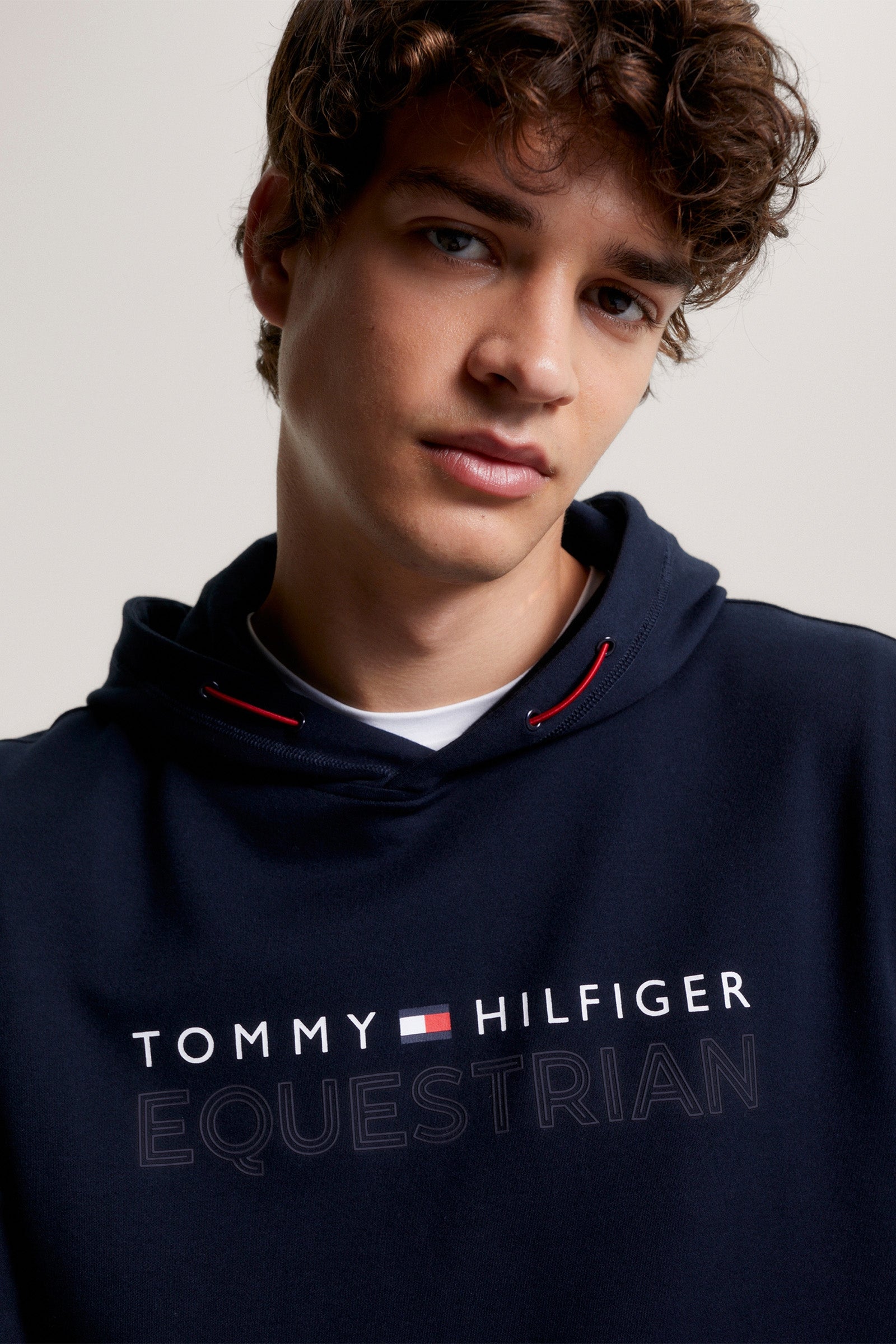 Tommy Hilfiger Equestrian London Logo Fleece Hoodie Mens Riding Clothing