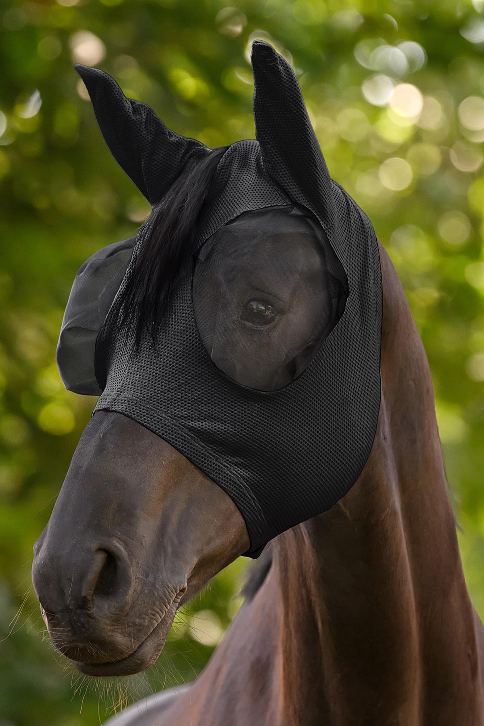 Waldhausen Breath Puck Fly Mask With UV-Protection Antifly Protection for Horses
