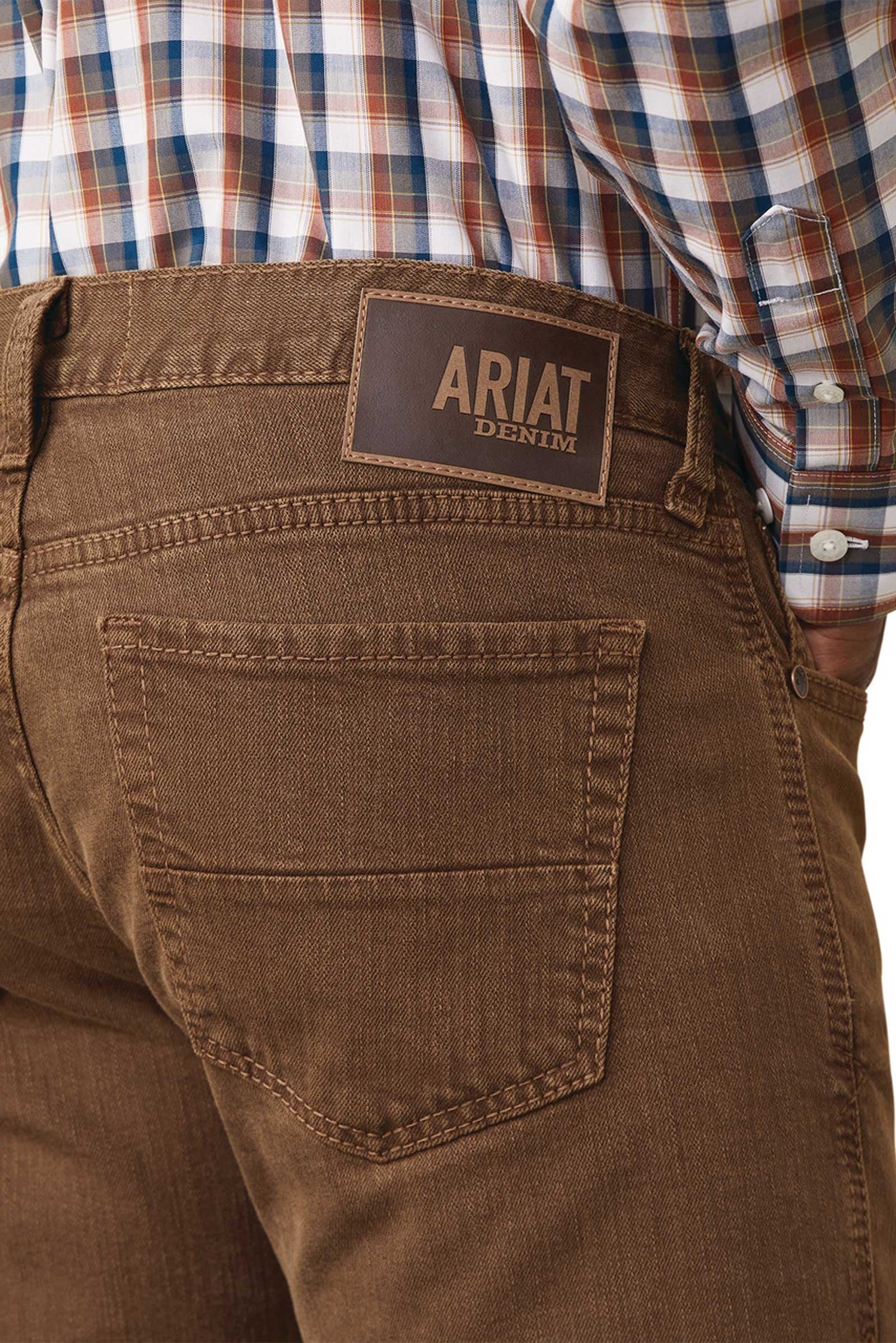 Ariat Men's M7 Str Grizzly Straight Jeans Olive Mens Riding Clothing