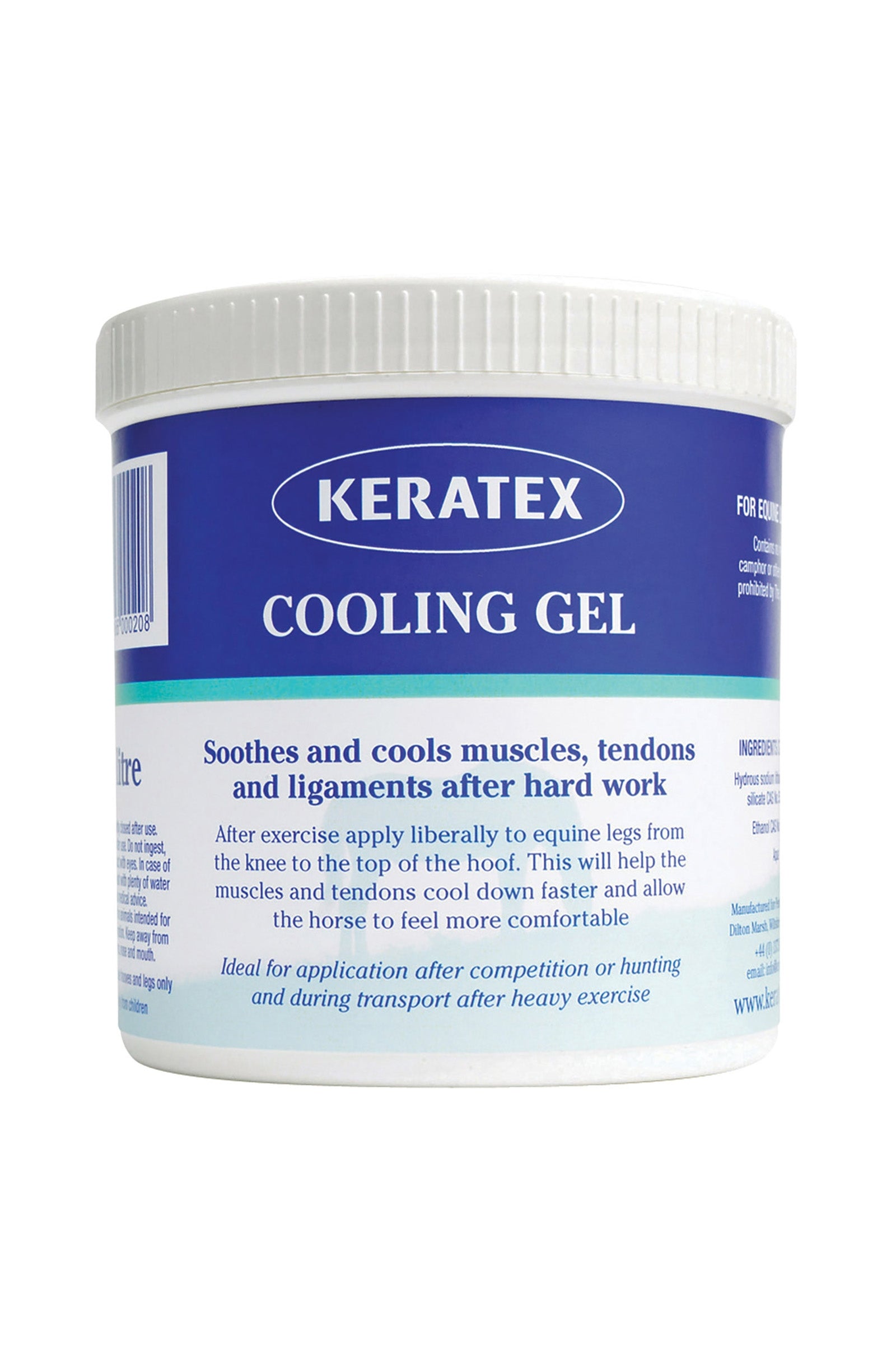 Keratex Cooling Gel, 1 liter Hestepleie