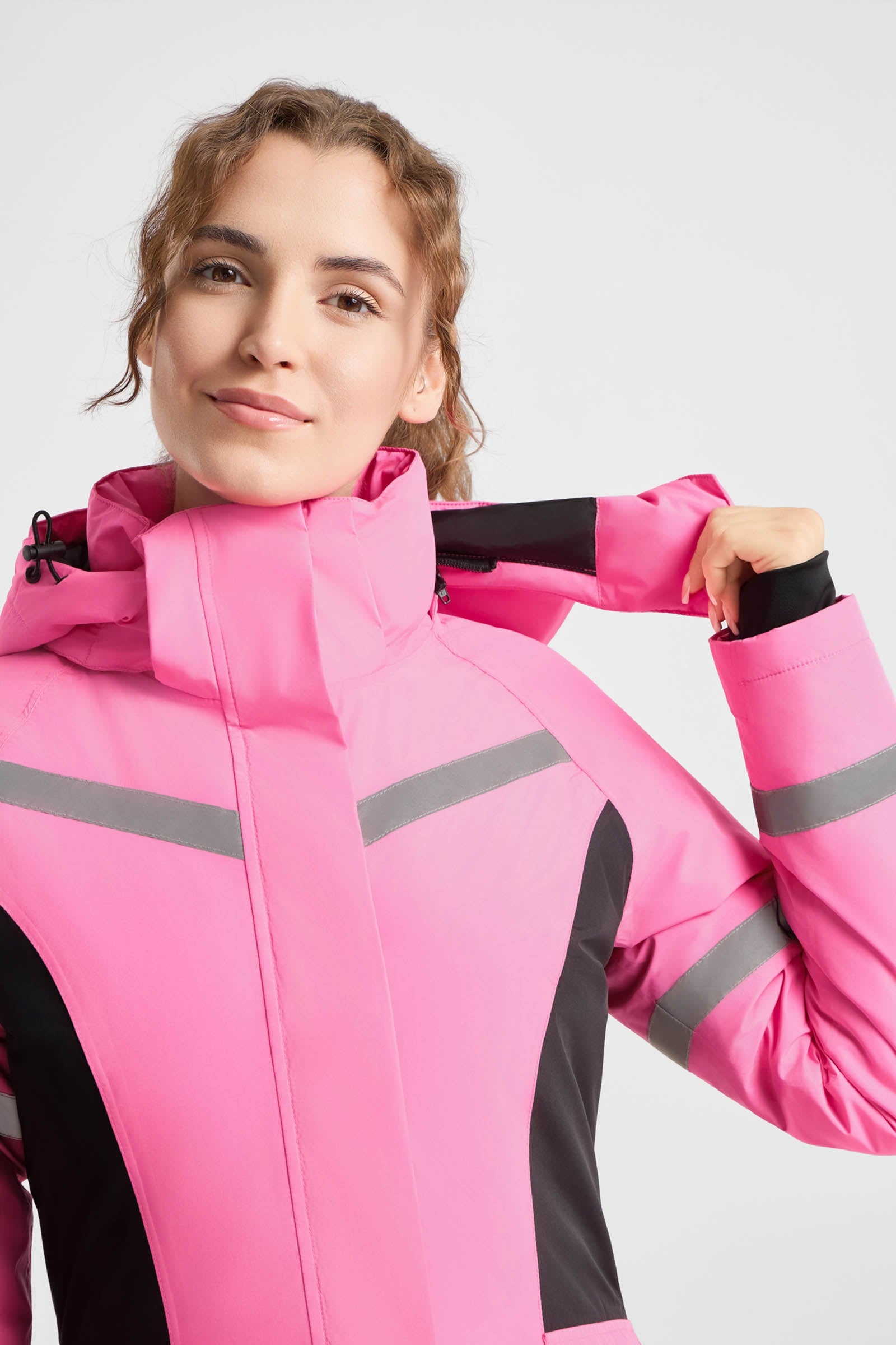 Horze Amaya Women's Hi-Vis Waterproof Coat Women’s Riding Clothing