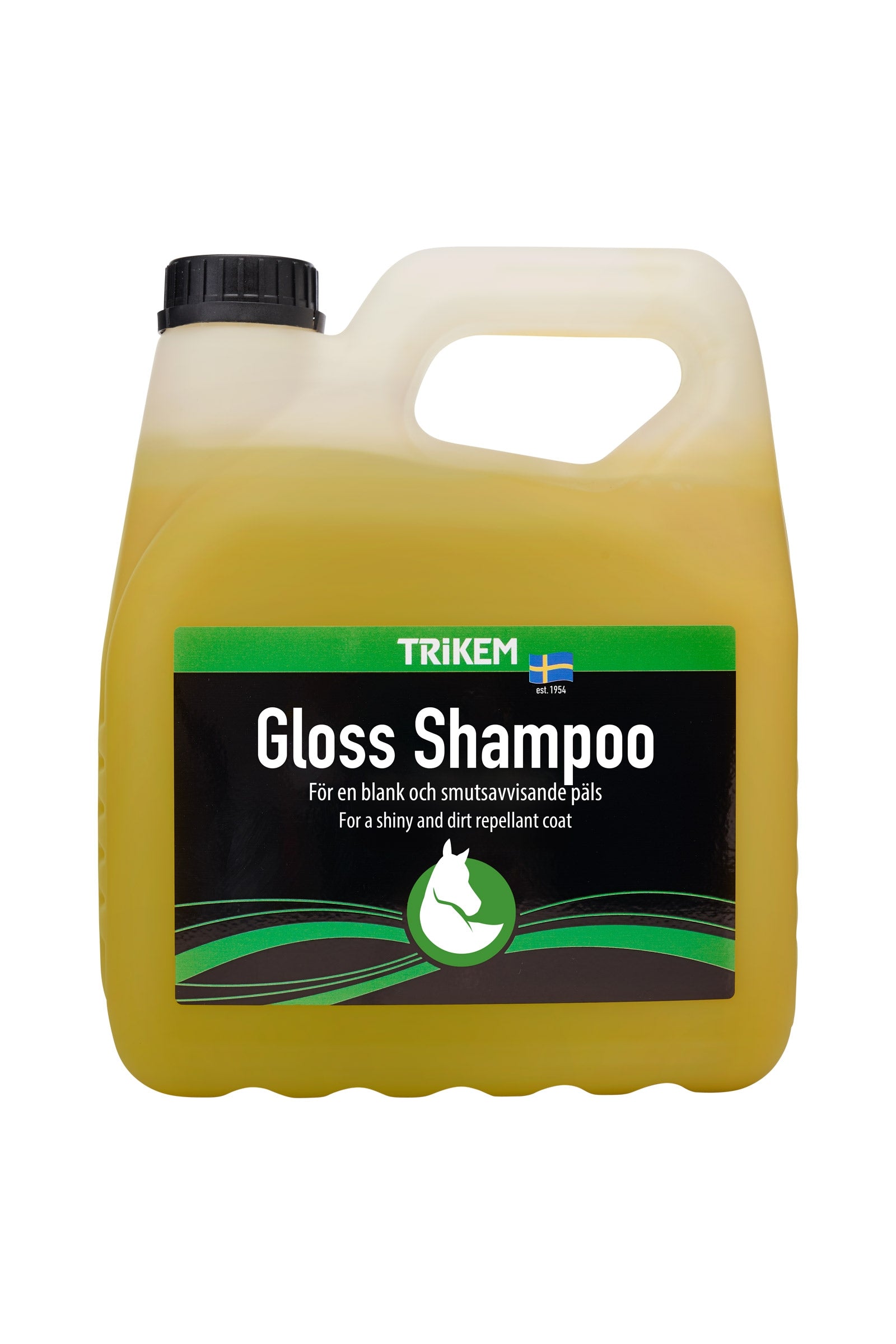 Trikem Glanssjampo, 3 liter Hestepleie