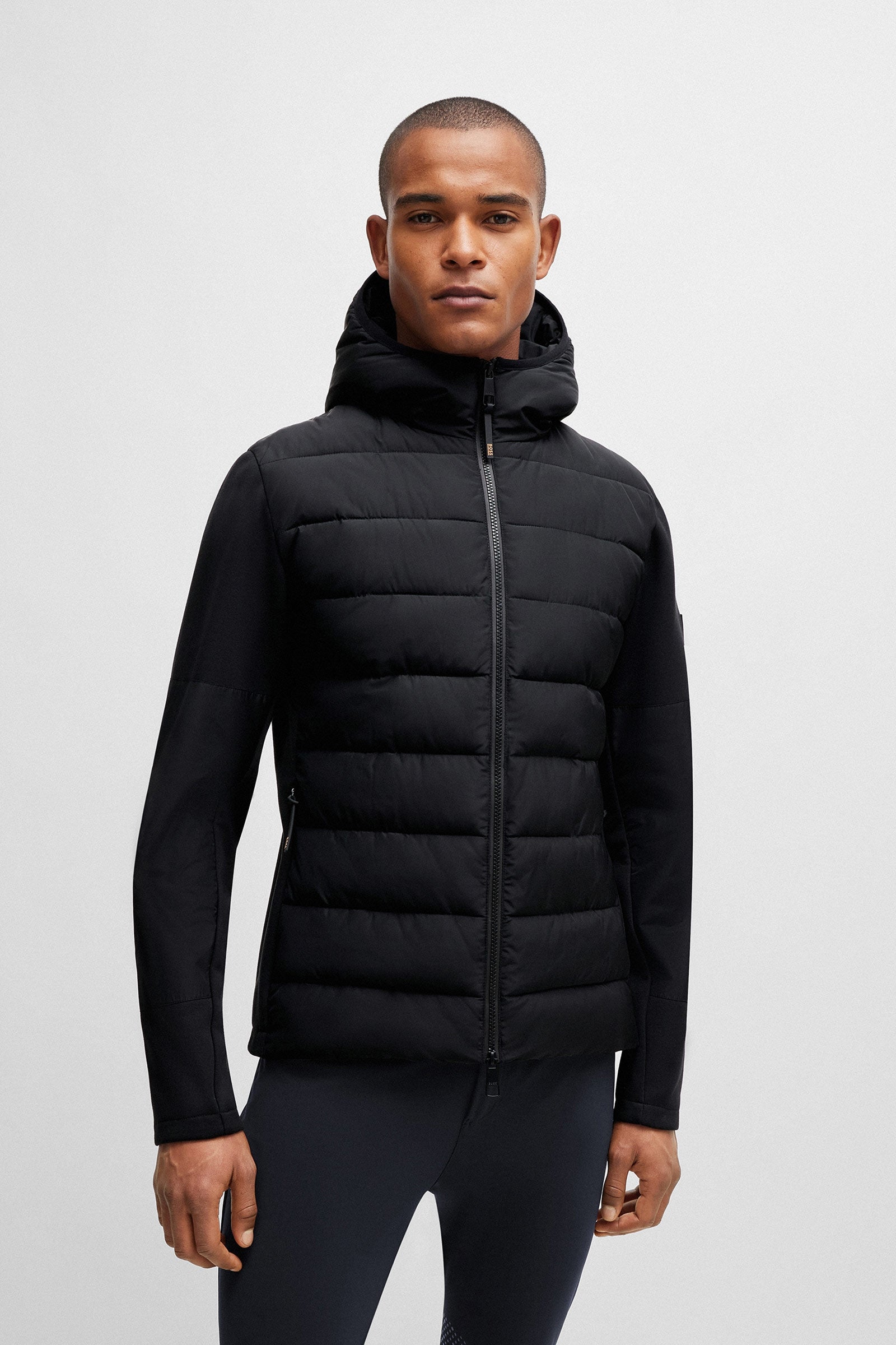 Boss Jeff Hybrid Puffer Jacket Mens Riding Clothing