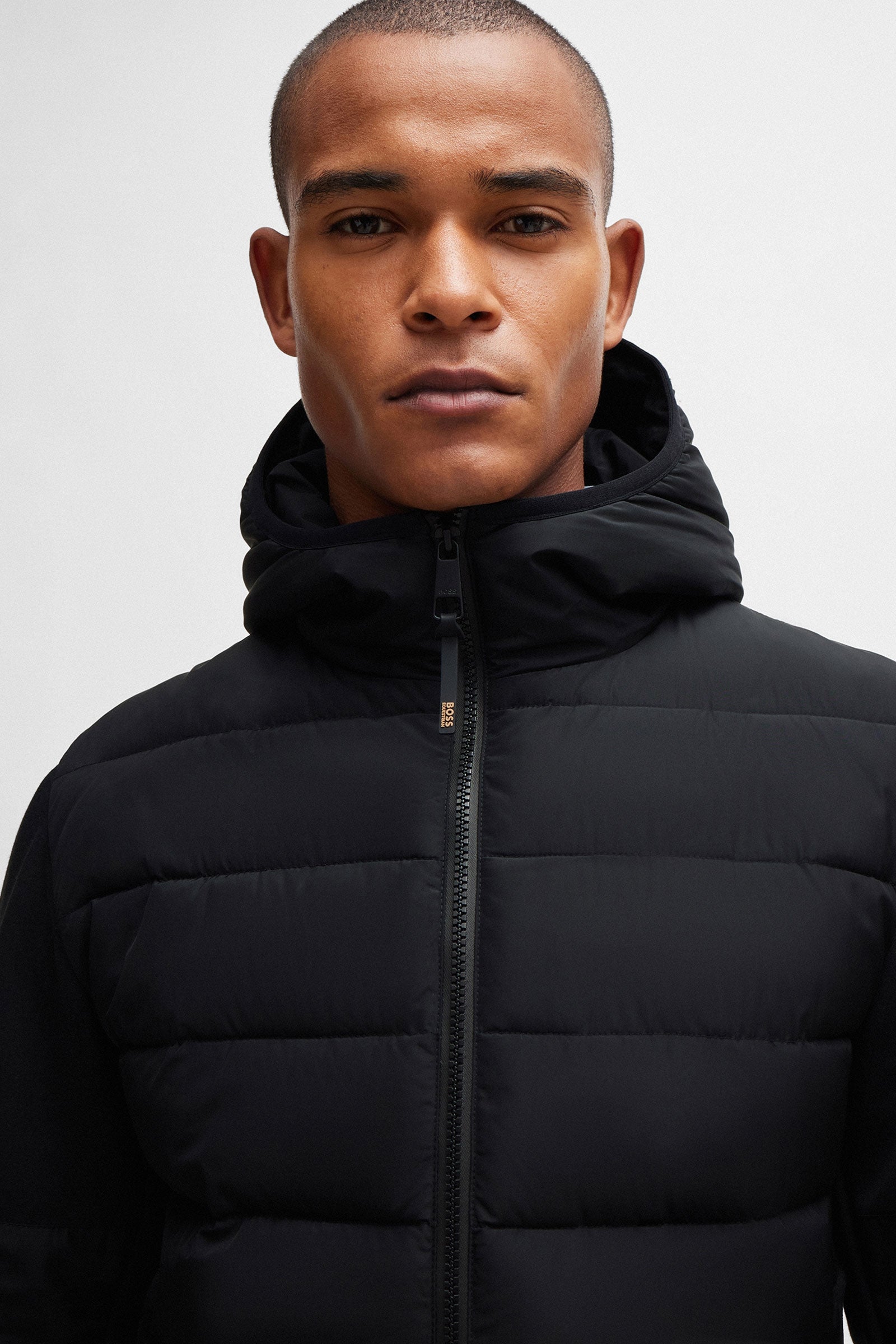 Boss Jeff Hybrid Puffer Jacket Mens Riding Clothing