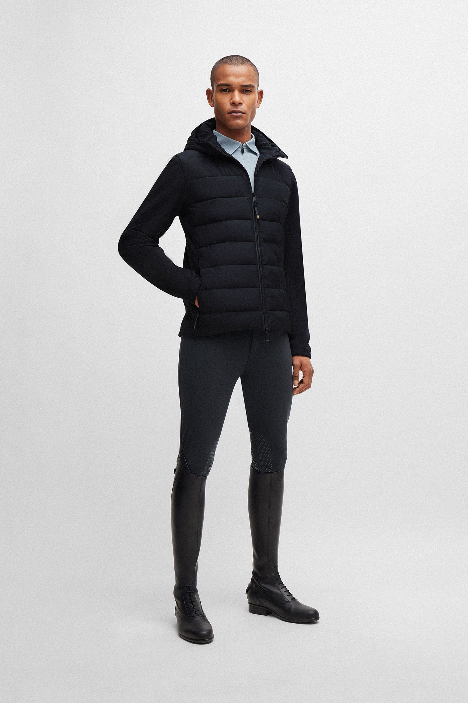 Boss Jeff Hybrid Puffer Jacket Mens Riding Clothing