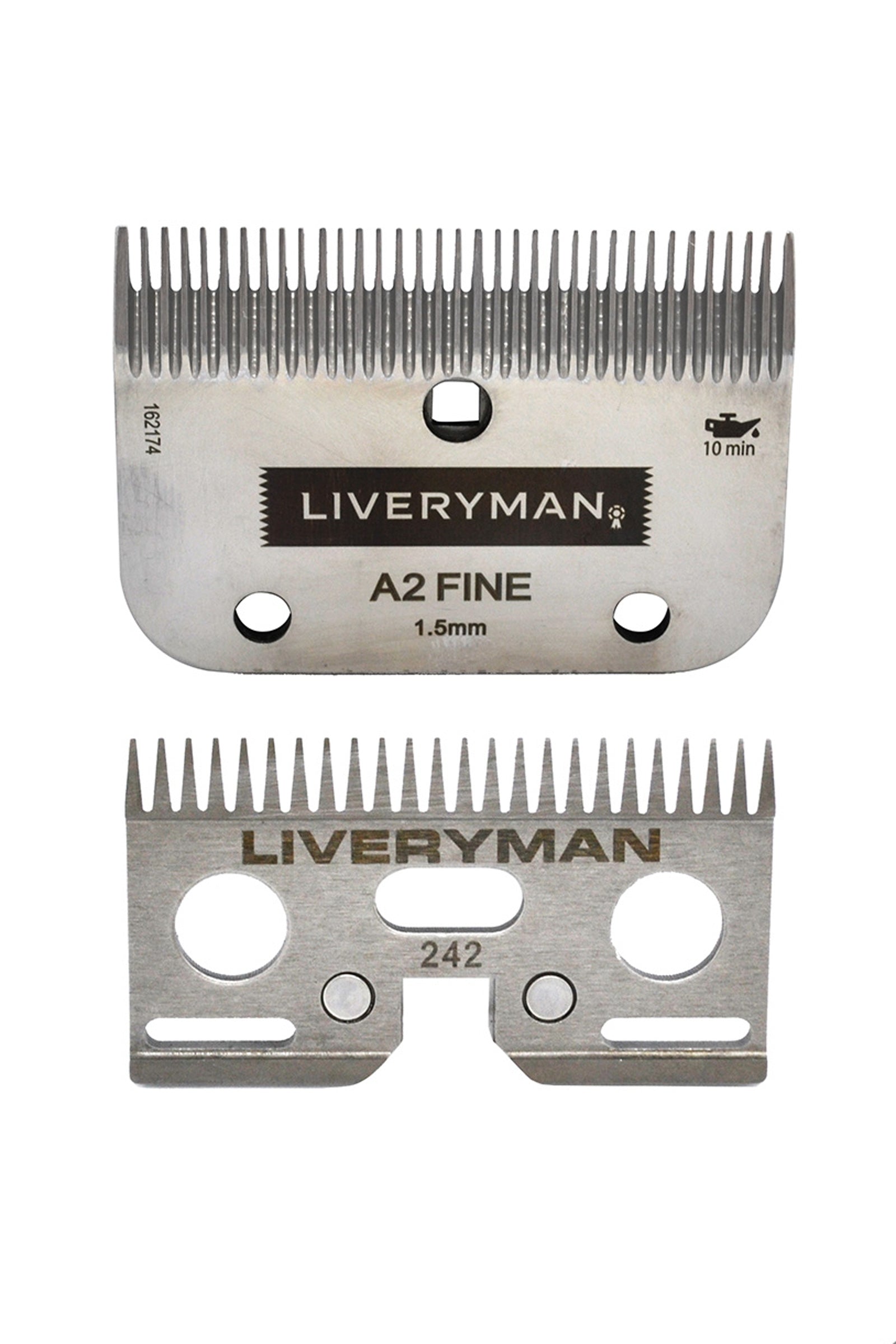 Liveryman A2 Blade Set Cutter & Comb Fine, 1.5 mm Klipping og trimming