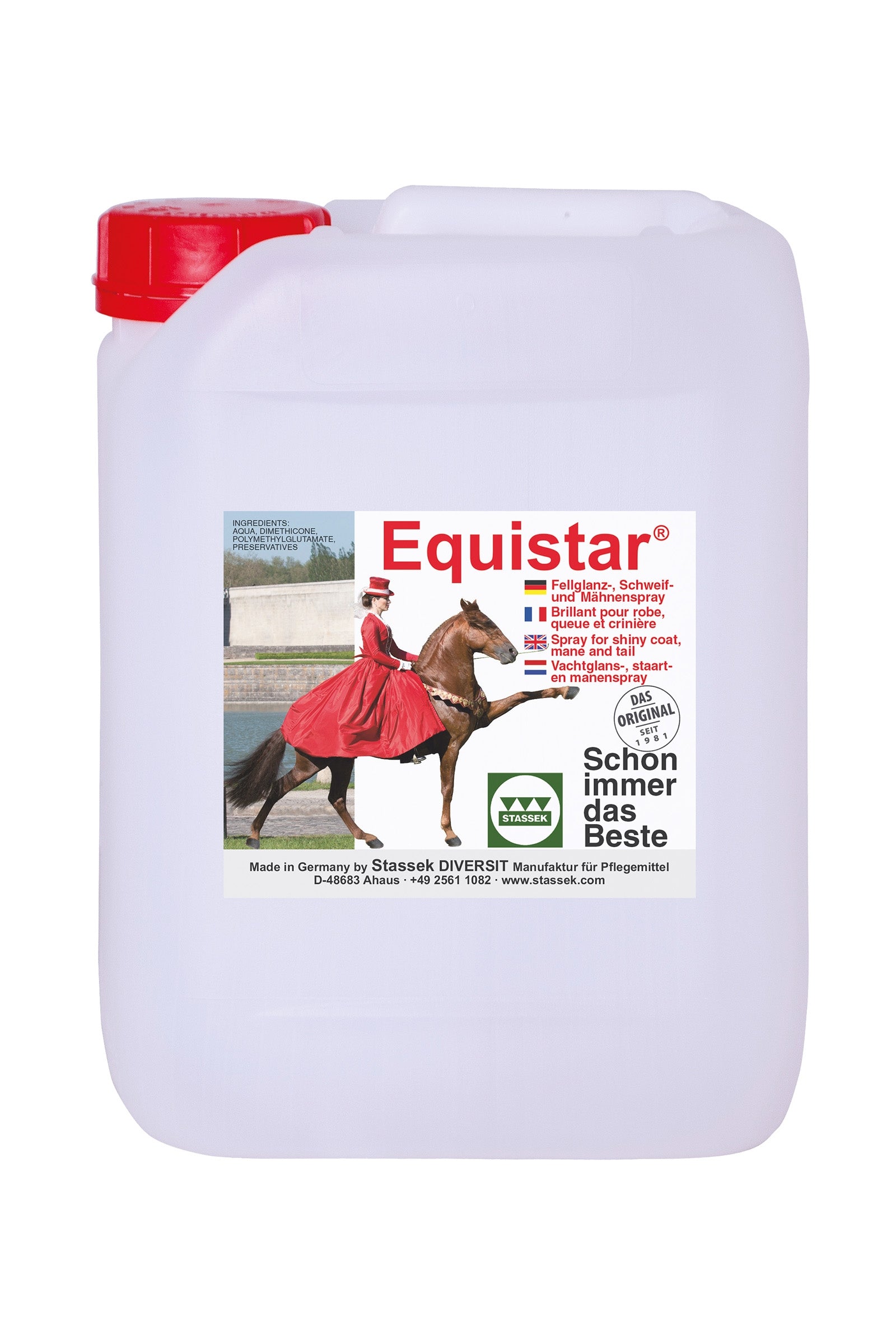 Stassek Equistar Beholder, 5 liters Hestepleie